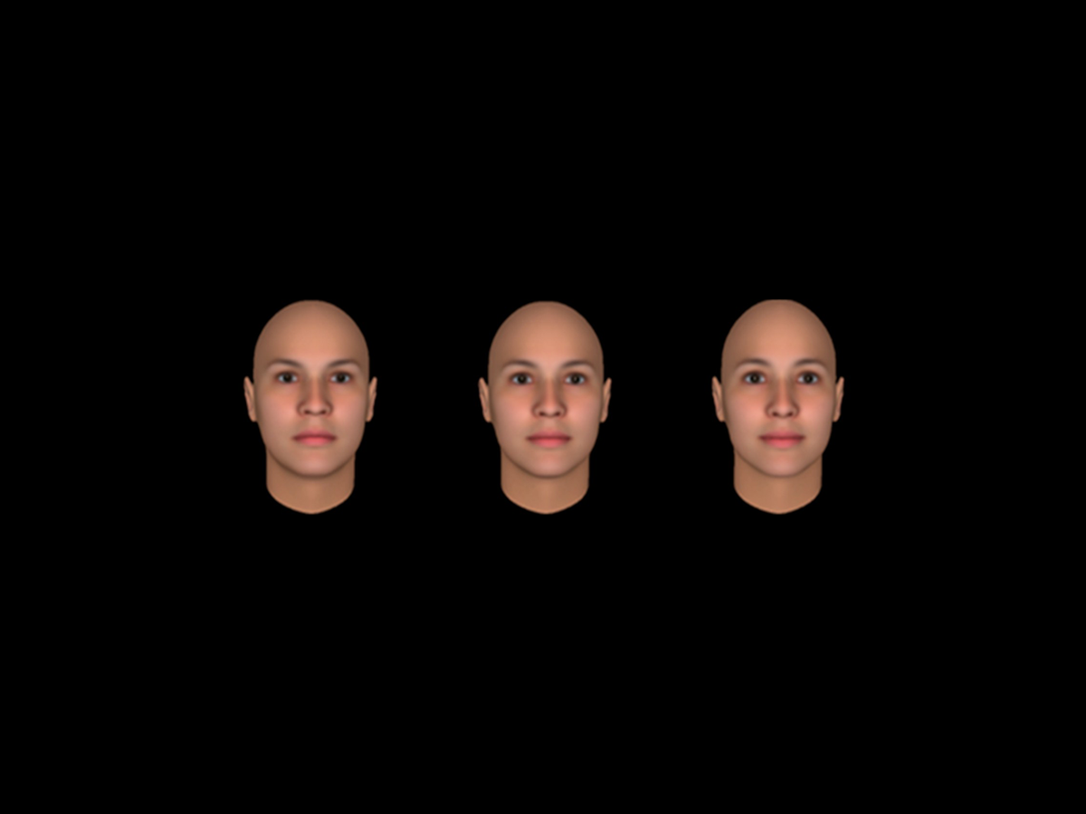 3 animated faces next to eachother